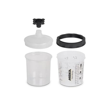 Paint Cup System 650ml, Filter Lid 125µm, 50/Pack